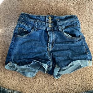 Denim shorts